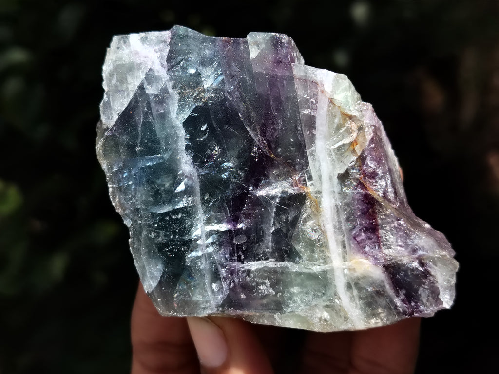 Polished On One Side Watermelon Fluorite x 10 From Uis, Namibia - Toprock Gemstones and Minerals 