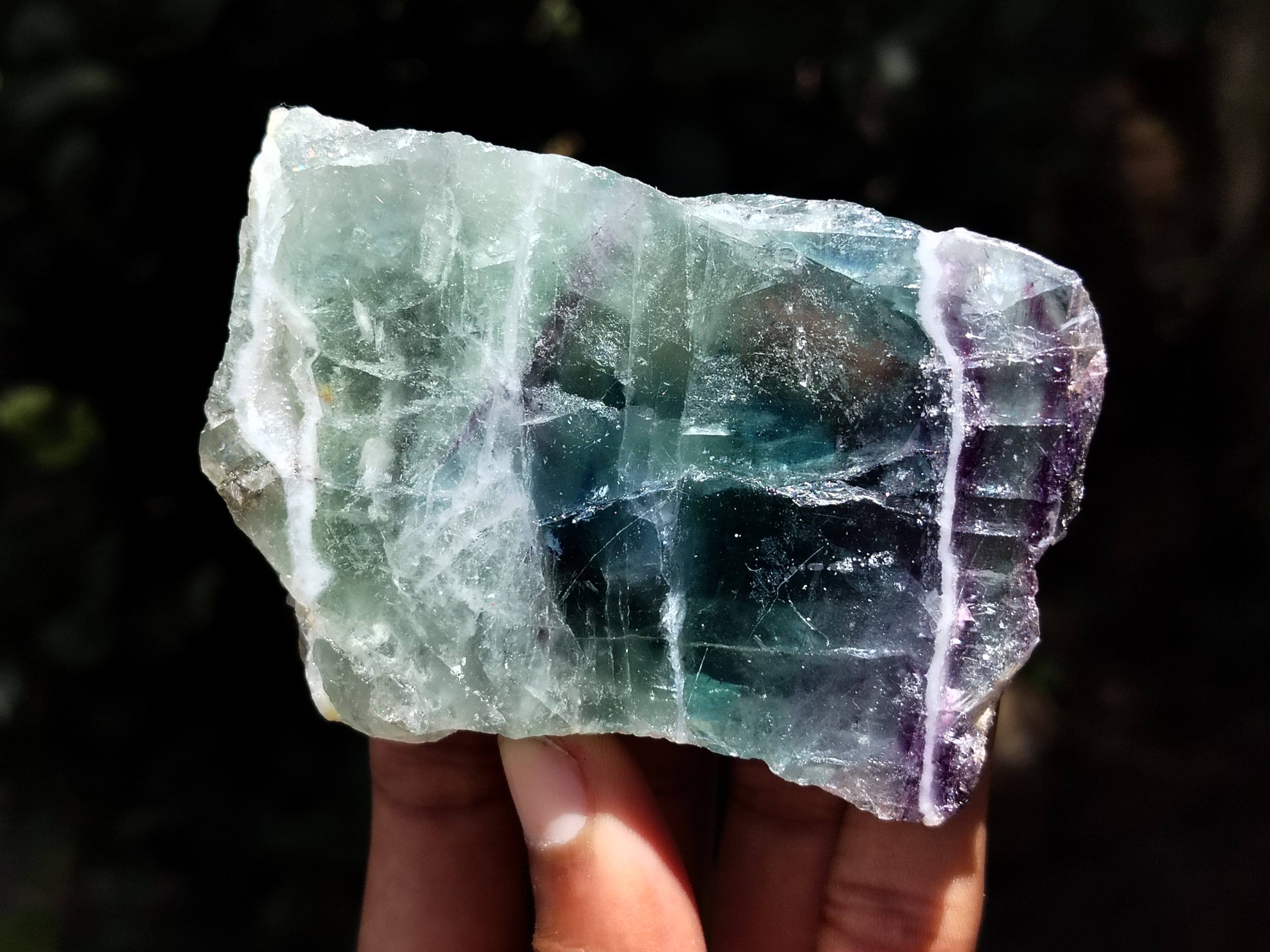 Polished On One Side Watermelon Fluorite x 10 From Uis, Namibia - Toprock Gemstones and Minerals 