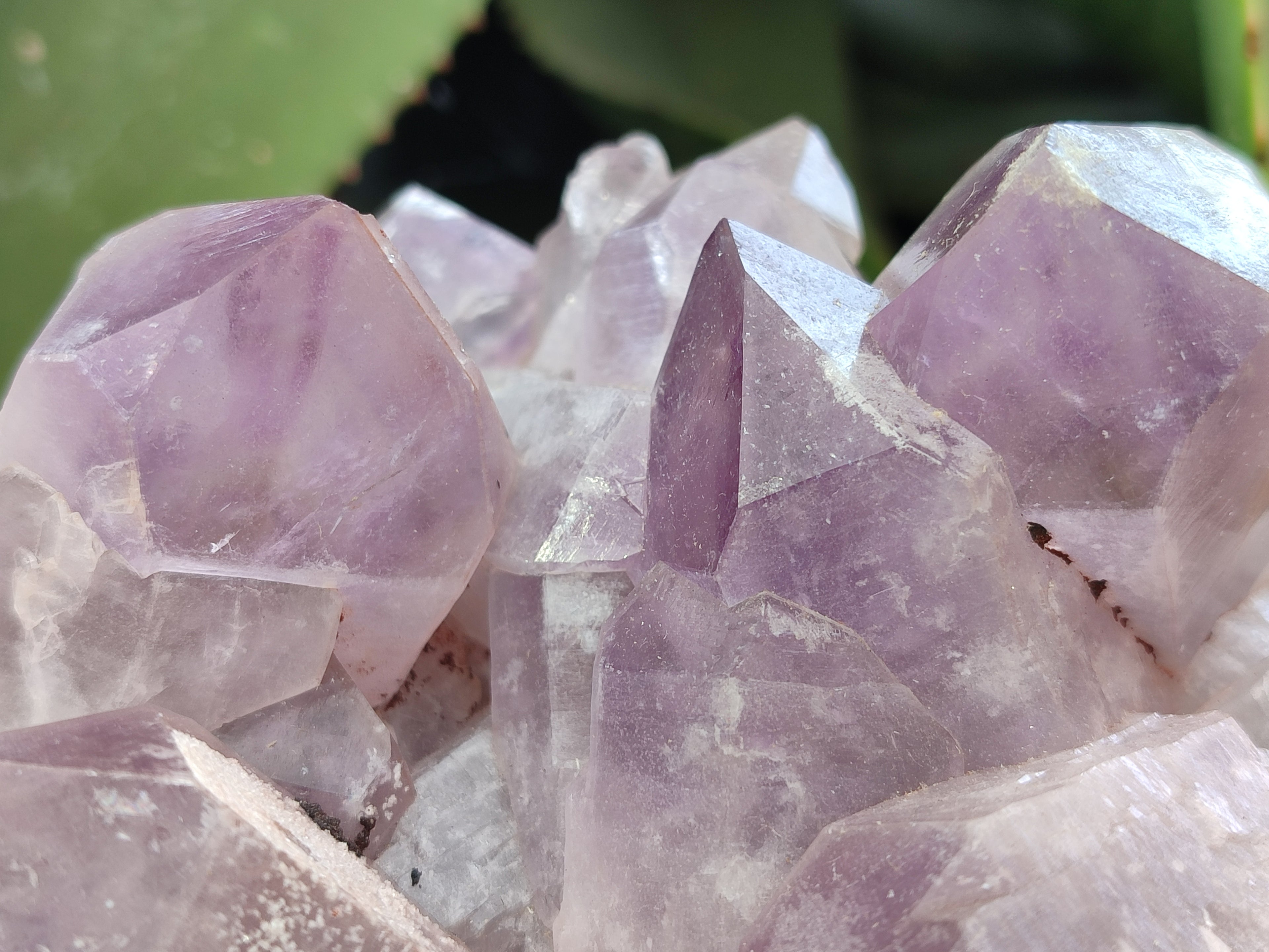 Natural Jacaranda Amethyst Quartz Clusters x 3 from Mumbwa, Zambia - Toprock Gemstones and Minerals 