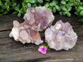 Natural Jacaranda Amethyst Quartz Clusters x 3 from Mumbwa, Zambia - Toprock Gemstones and Minerals 