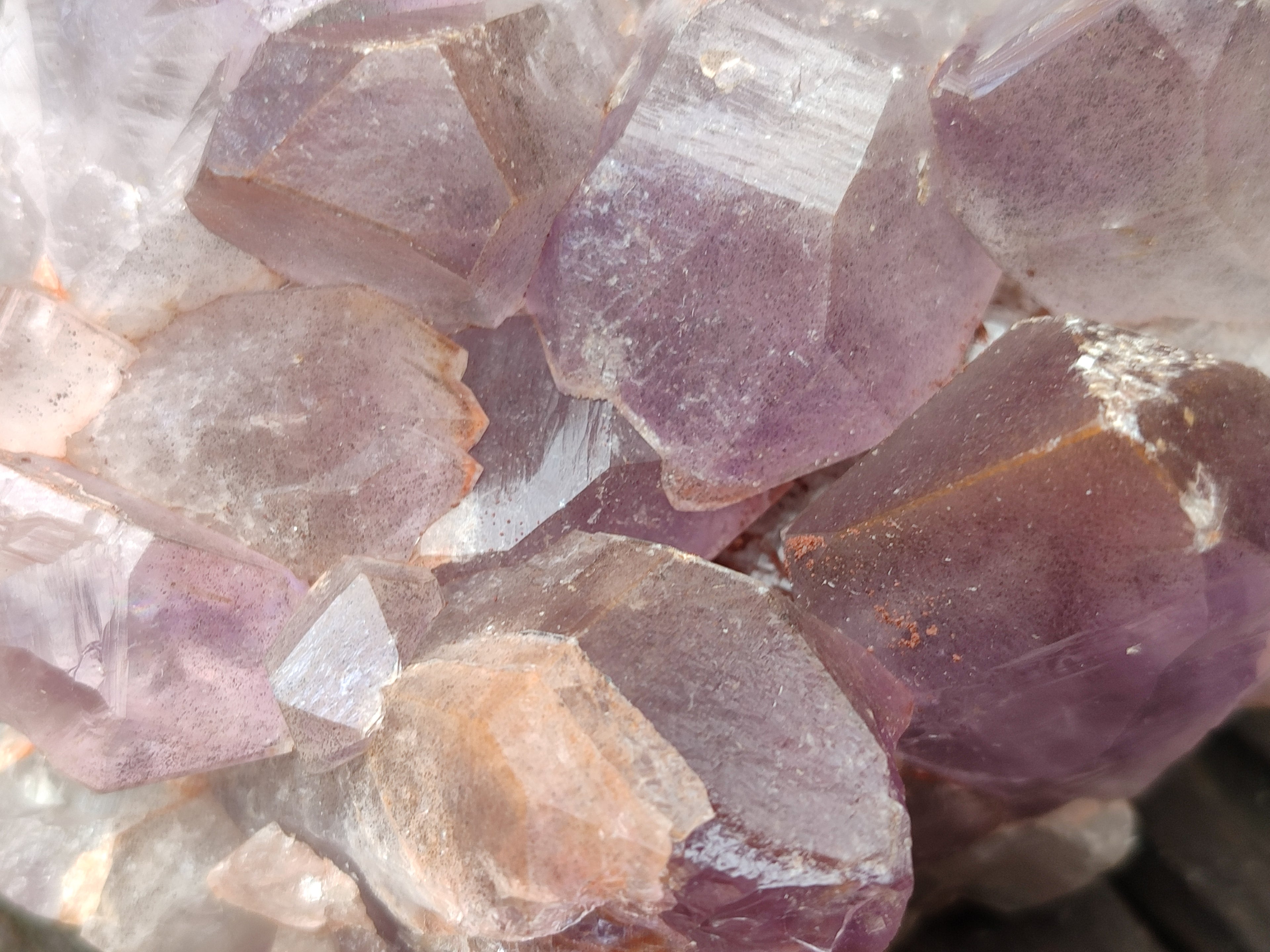 Natural Jacaranda Amethyst Quartz Clusters x 3 from Mumbwa, Zambia - Toprock Gemstones and Minerals 