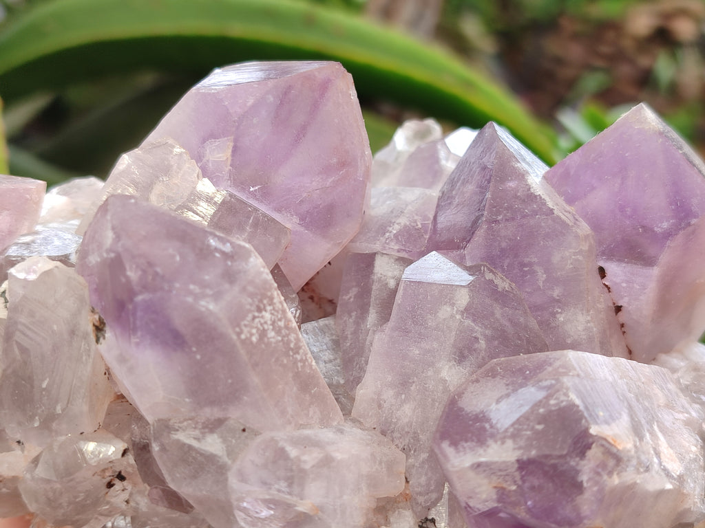 Natural Jacaranda Amethyst Quartz Clusters x 3 from Mumbwa, Zambia - Toprock Gemstones and Minerals 