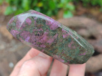 Polished Ruby Corundum In Chrome Verdite Standing Free Forms x 5 From Zimbabwe - Toprock Gemstones and Minerals 