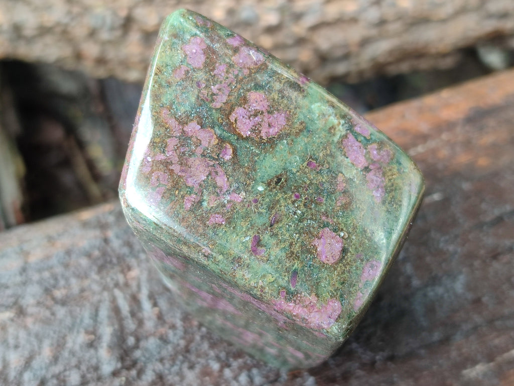 Polished Ruby Corundum In Chrome Verdite Standing Free Forms x 5 From Zimbabwe - Toprock Gemstones and Minerals 