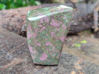 Polished Ruby Corundum In Chrome Verdite Standing Free Forms x 5 From Zimbabwe - Toprock Gemstones and Minerals 
