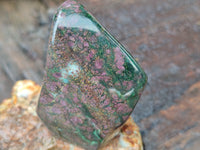 Polished Ruby Corundum In Chrome Verdite Standing Free Forms x 5 From Zimbabwe - Toprock Gemstones and Minerals 