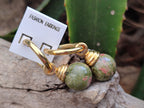 Hand Made Pair Of Unakite Hoop Earrings - sold per item - From South Africa - Toprock Gemstones and Minerals 