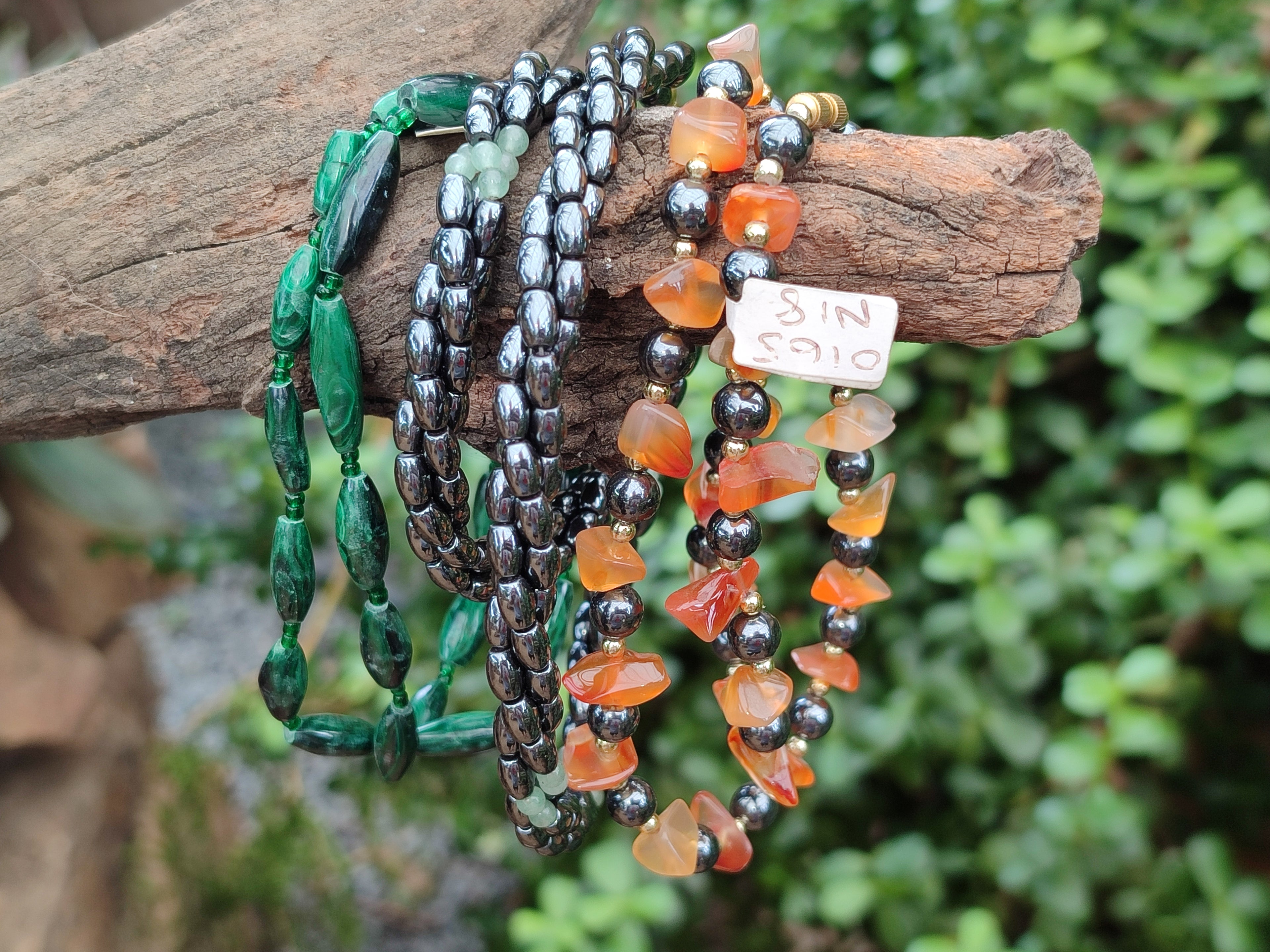 Hand Made Mixed Stone Bead Necklaces x 6 From South Africa - Toprock Gemstones and Minerals 