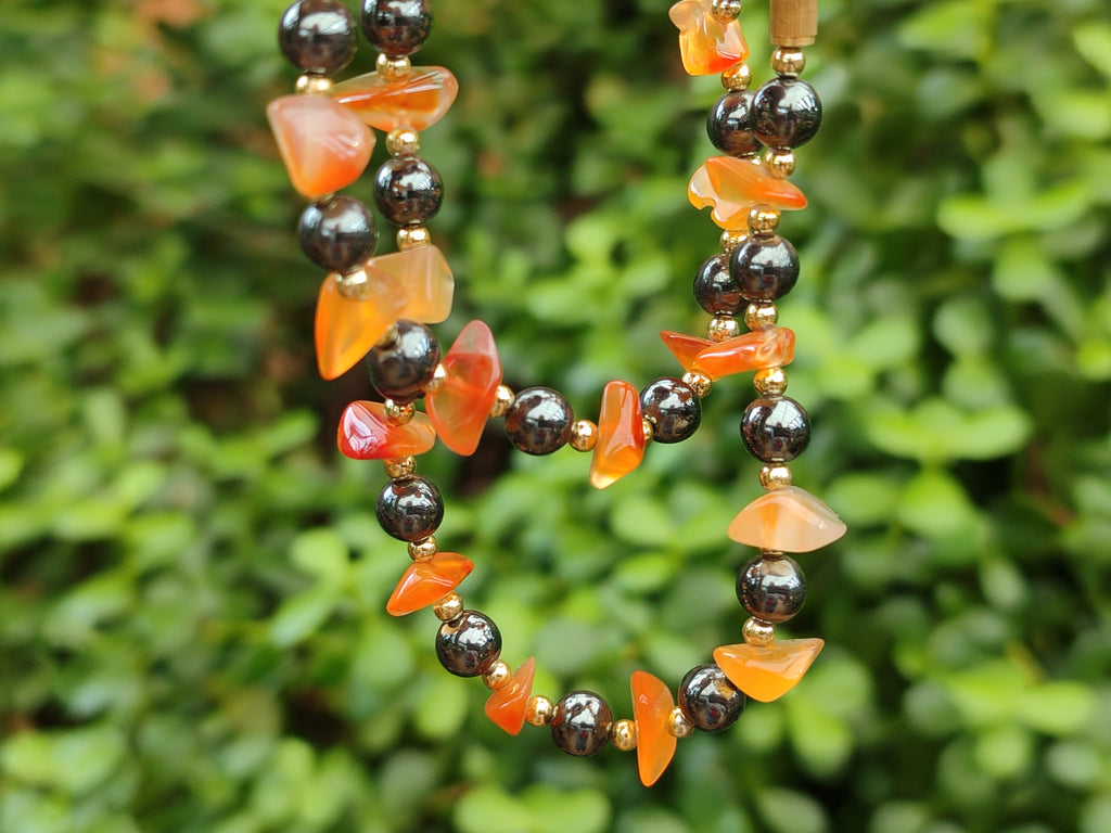 Hand Made Mixed Stone Bead Necklaces x 6 From South Africa - Toprock Gemstones and Minerals 