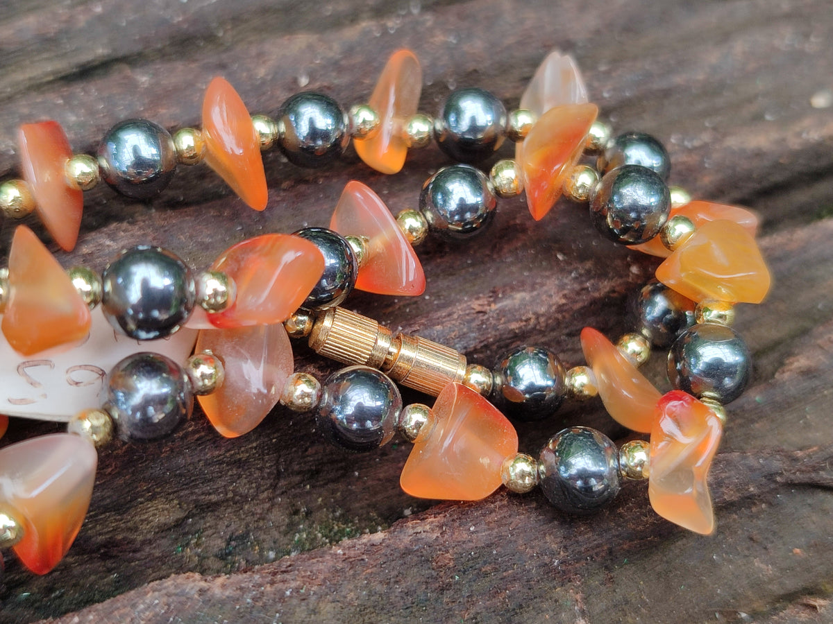 Hand Made Mixed Stone Bead Necklaces x 6 From South Africa - Toprock Gemstones and Minerals 