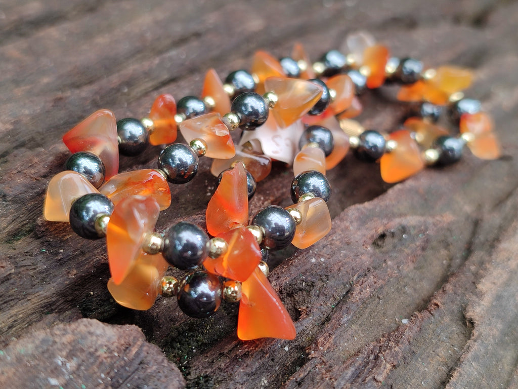 Hand Made Mixed Stone Bead Necklaces x 6 From South Africa - Toprock Gemstones and Minerals 