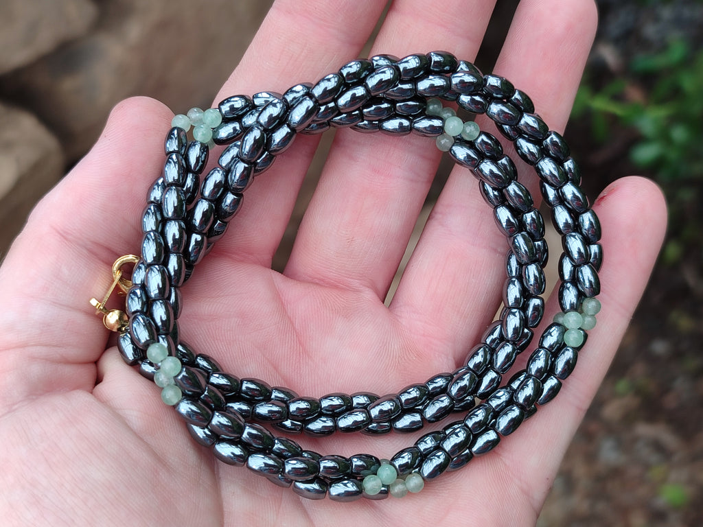 Hand Made Mixed Stone Bead Necklaces x 6 From South Africa - Toprock Gemstones and Minerals 