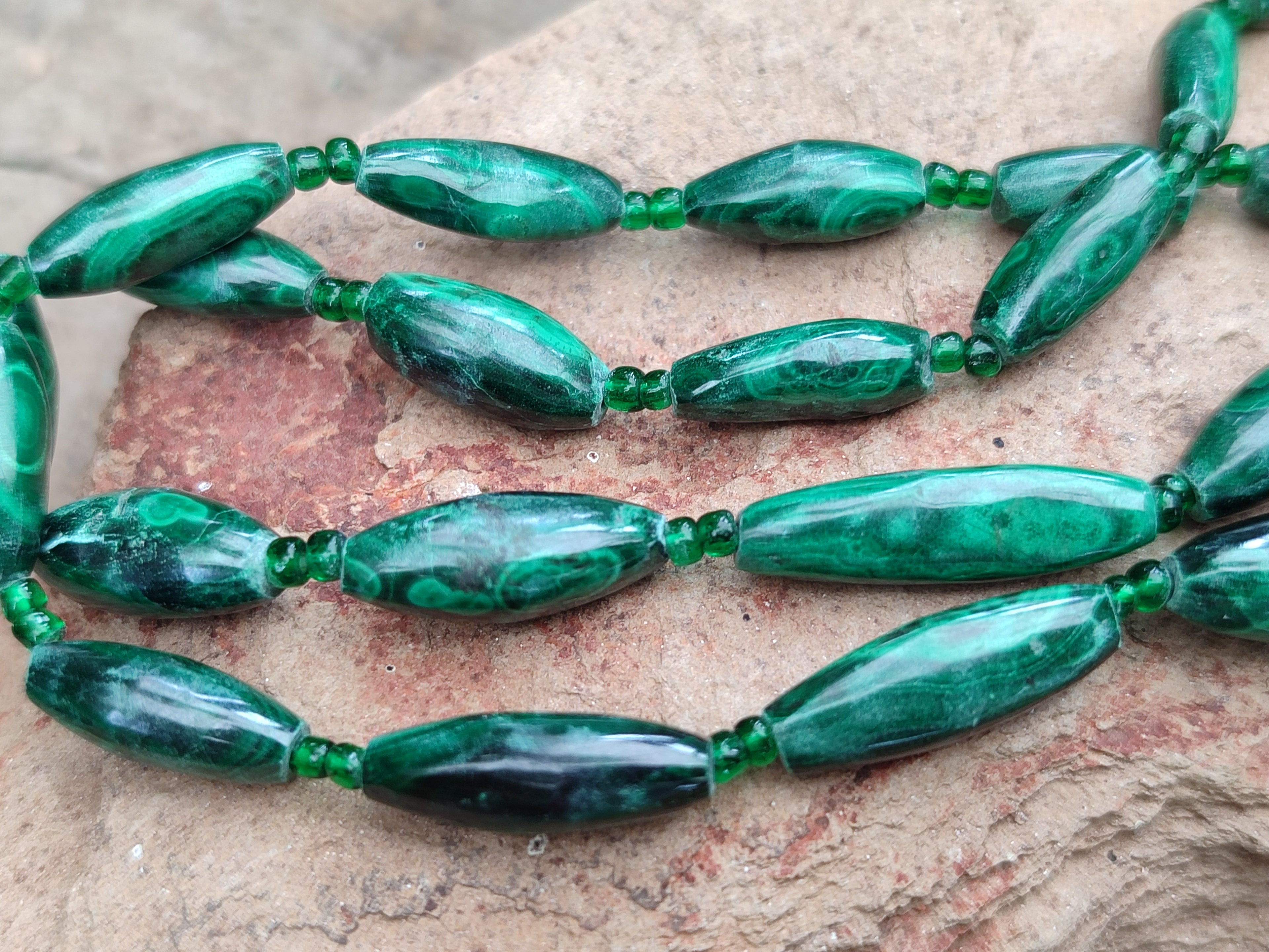 Hand Made Mixed Stone Bead Necklaces x 6 From South Africa - Toprock Gemstones and Minerals 