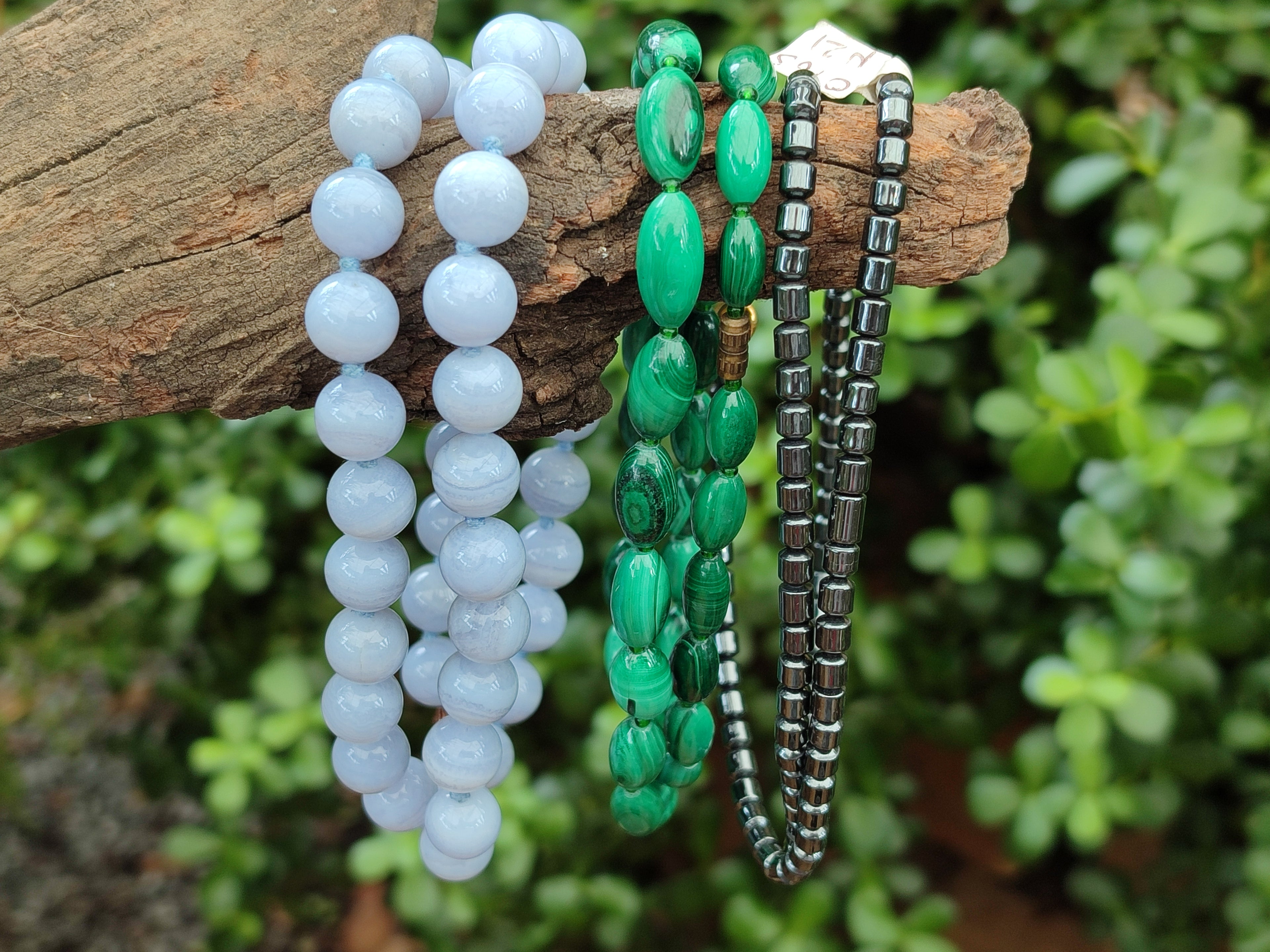 Hand Made Mixed Stone Bead Necklaces x 6 From South Africa - Toprock Gemstones and Minerals 
