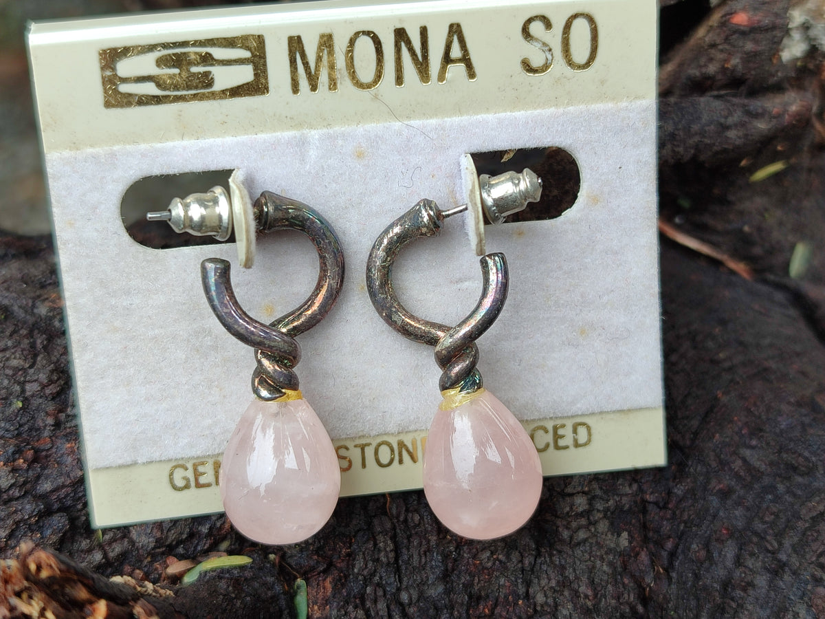 Hand Made Mixed Stone Earrings x 12 From Southern Africa - Toprock Gemstones and Minerals 