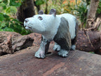 Hand Made Soapstone Panda Carving x 1 From Zimbabwe - Toprock Gemstones and Minerals 