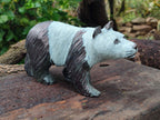 Hand Made Soapstone Panda Carving x 1 From Zimbabwe - Toprock Gemstones and Minerals 