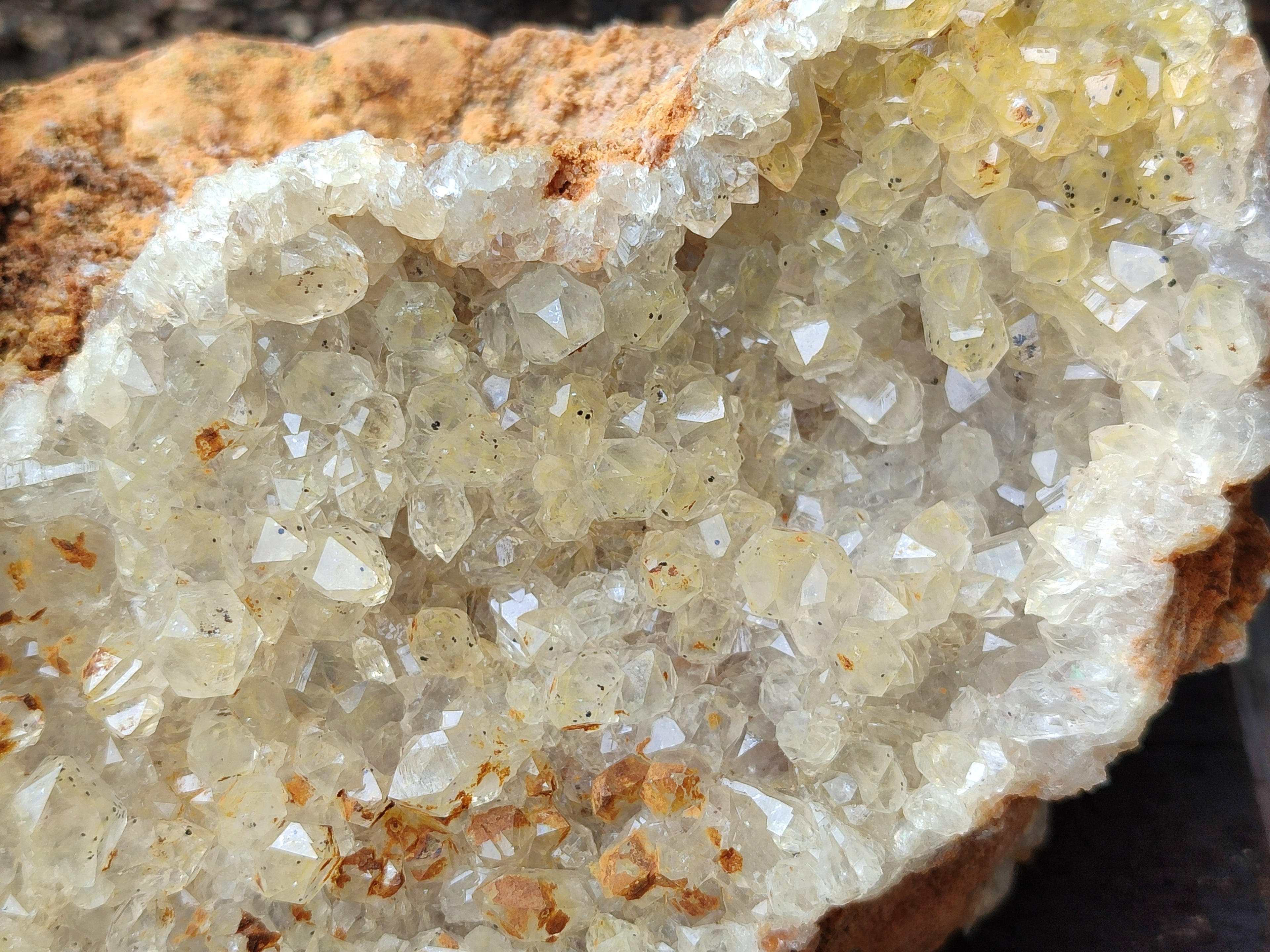 Natural Limonite Quartz Clusters x 2 From Solwezi, Zambia - Toprock Gemstones and Minerals 