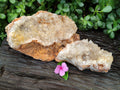 Natural Limonite Quartz Clusters x 2 From Solwezi, Zambia - Toprock Gemstones and Minerals 