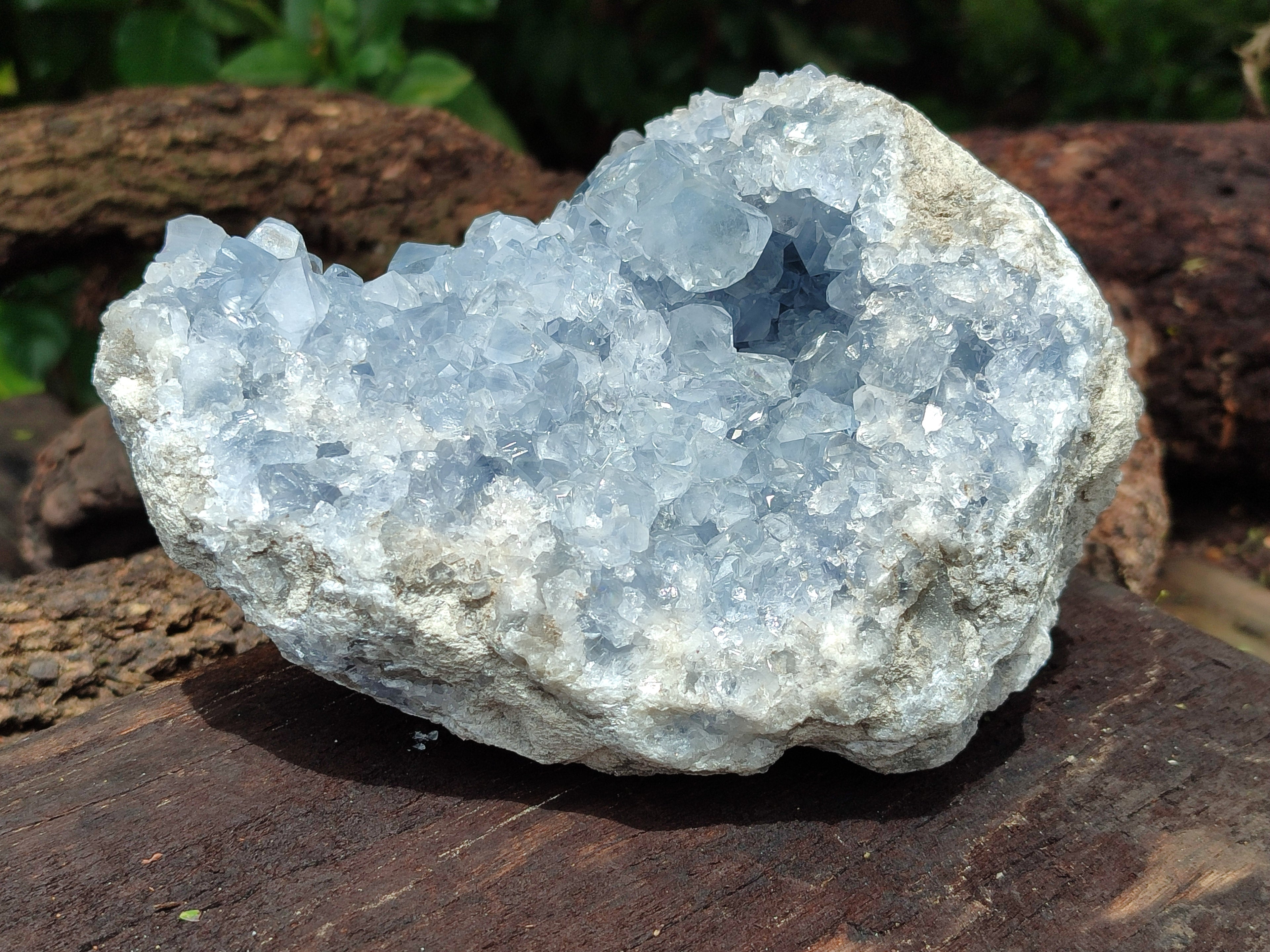 Natural Celestite Geode Specimen x 1 From Sakoany, Madagascar - Toprock Gemstones and Minerals 