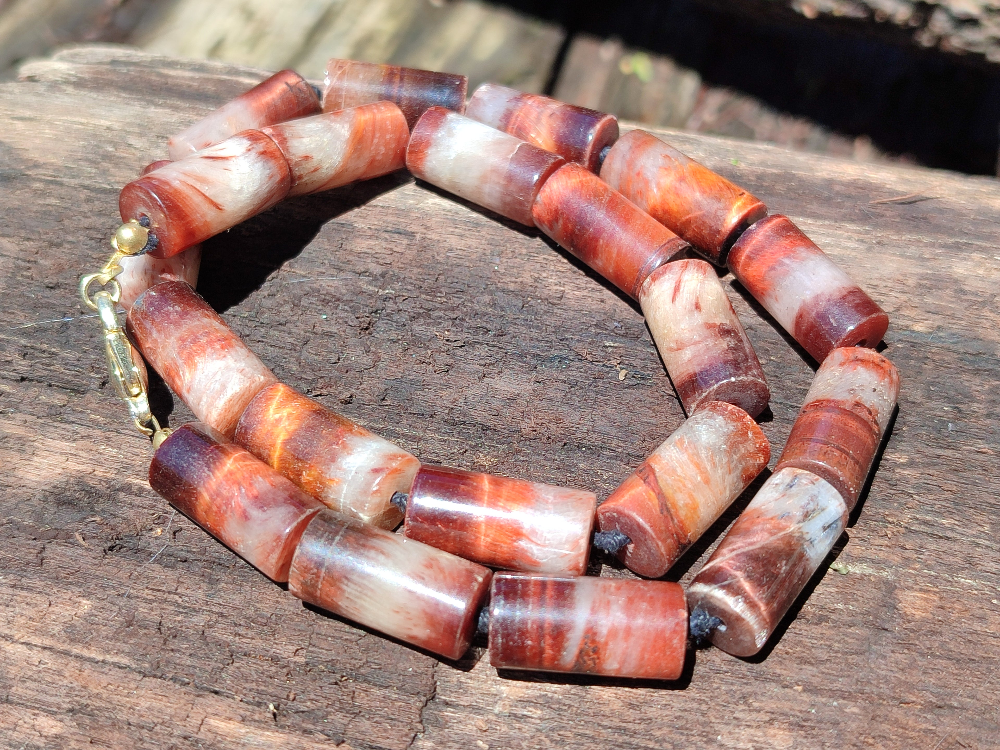 Hand Made Mixed Stone Bead Necklaces x 4 From Southern Africa - Toprock Gemstones and Minerals 