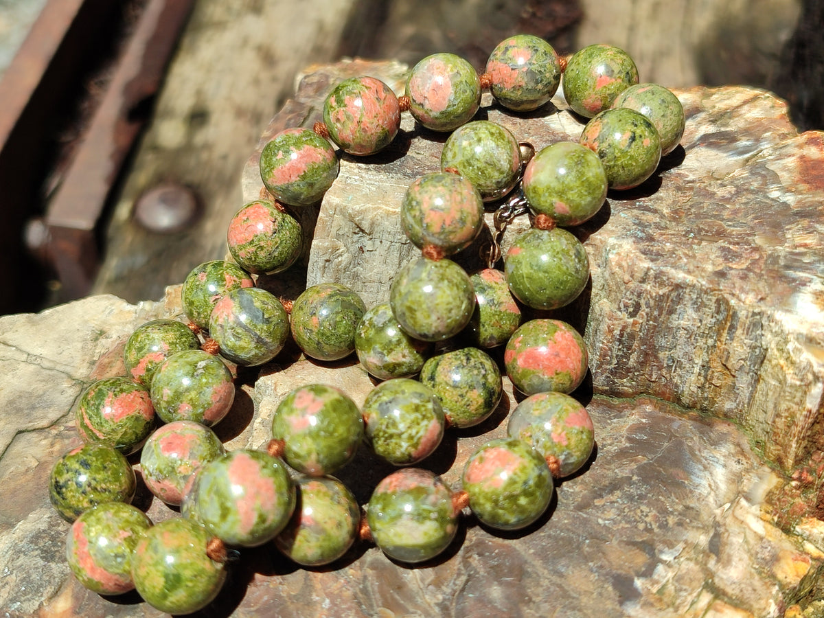 Hand Made Mixed Stone Bead Necklaces x 4 From Southern Africa - Toprock Gemstones and Minerals 