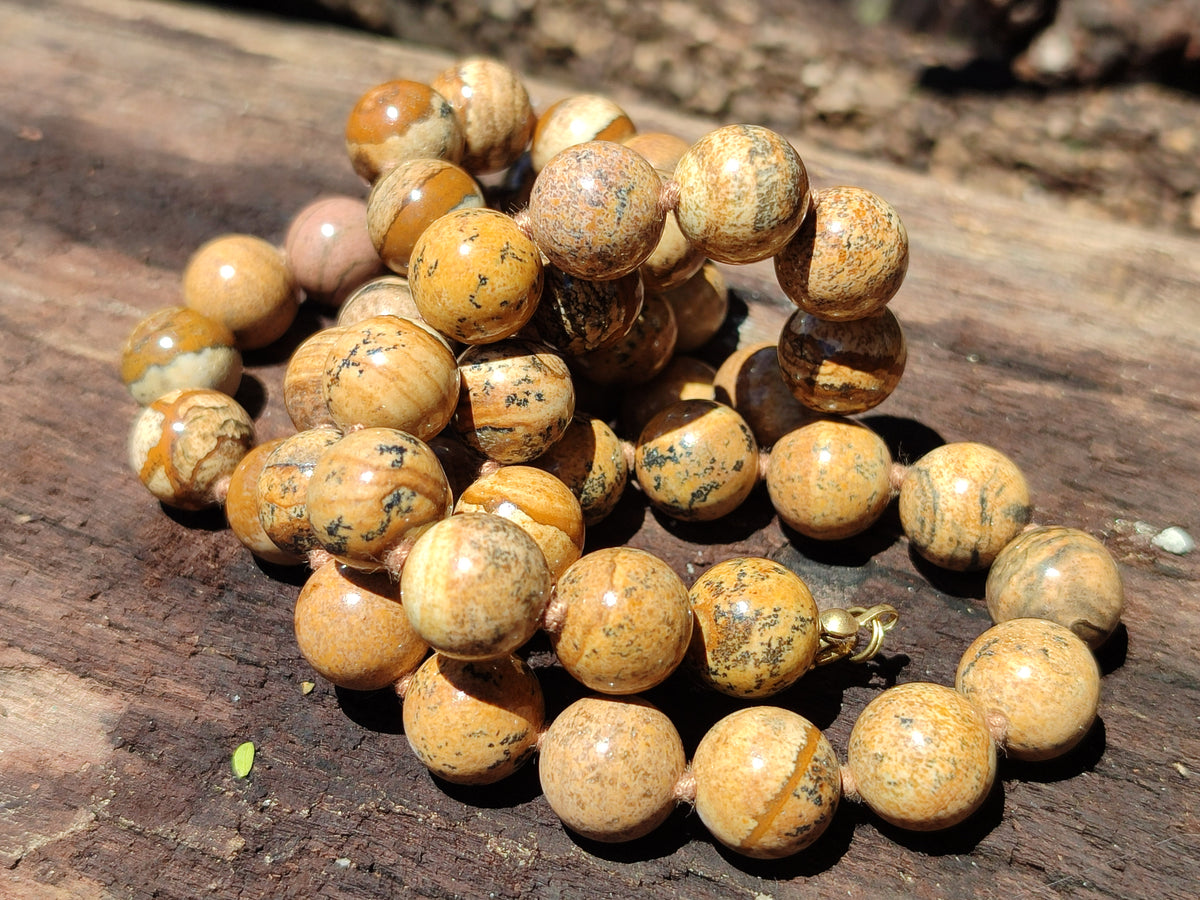 Hand Made Mixed Stone Bead Necklaces x 4 From Southern Africa - Toprock Gemstones and Minerals 