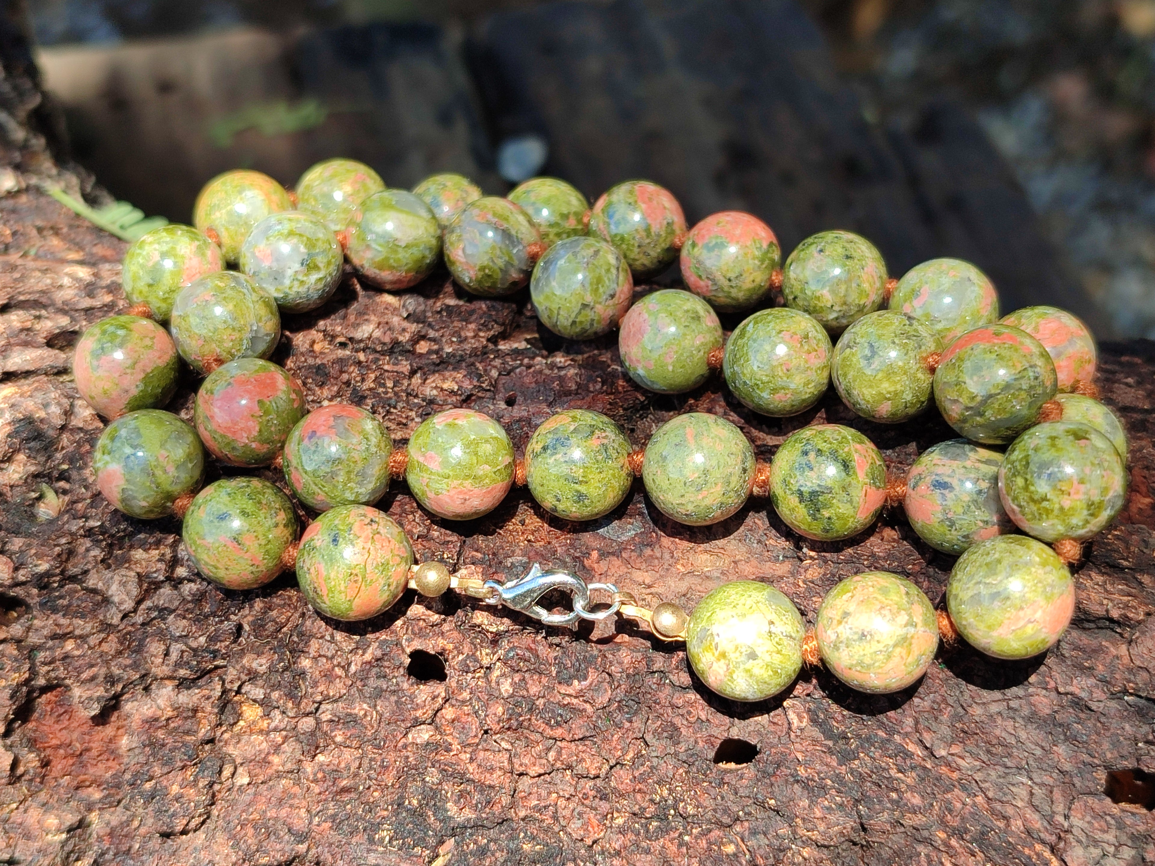 Hand Made Mixed Stone Bead Necklaces x 4 From Southern Africa - Toprock Gemstones and Minerals 