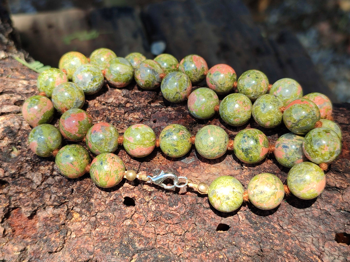 Hand Made Mixed Stone Bead Necklaces x 4 From Southern Africa - Toprock Gemstones and Minerals 