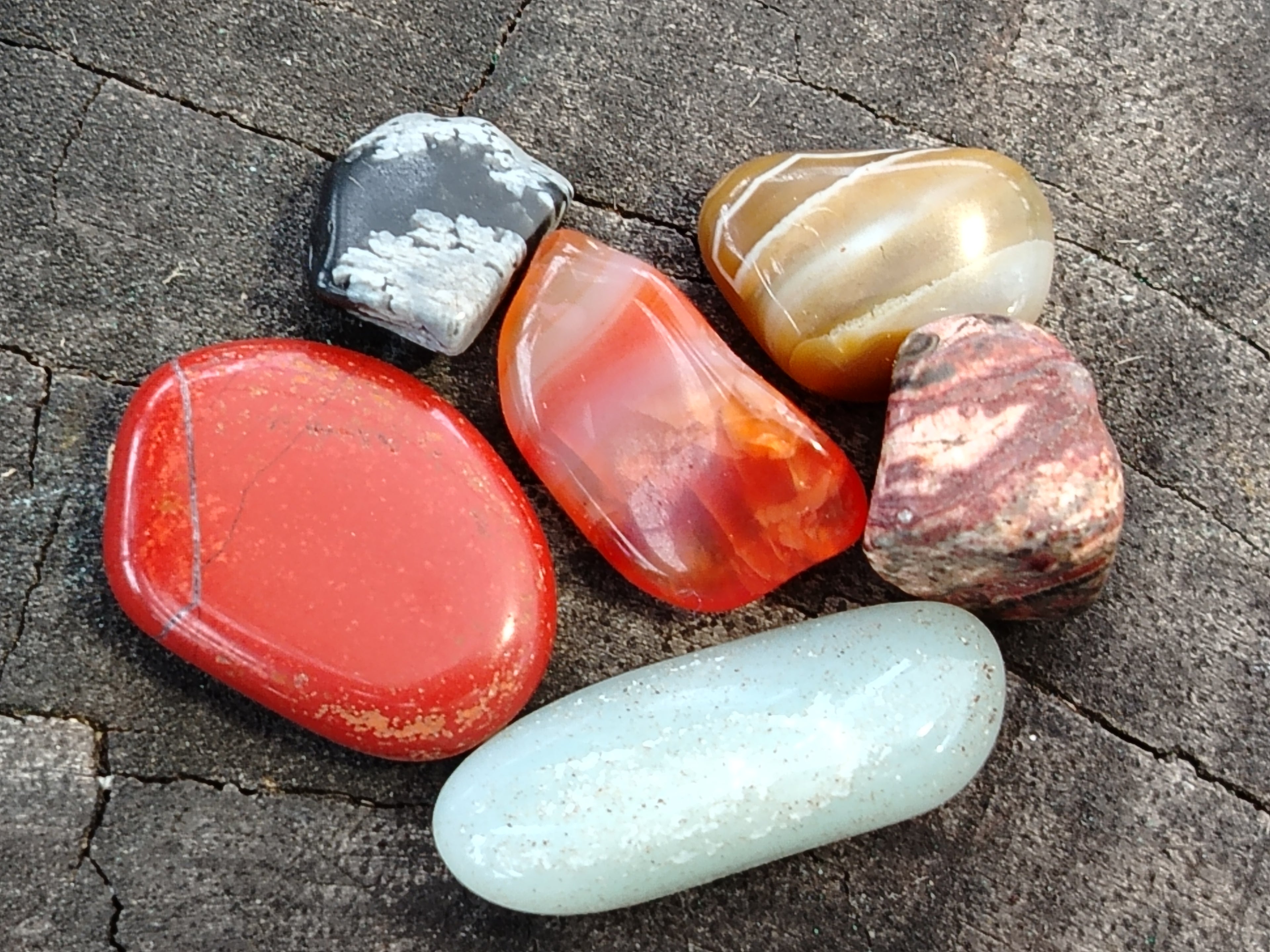 Polished Assortment Of Tumbled Stones - sold per kg - From Southern Africa - Toprock Gemstones and Minerals 