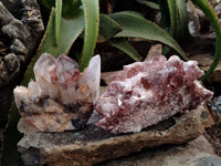 Natural Red Hematoid Quartz Clusters x 2 From Karoi, Zimbabwe - Toprock Gemstones and Minerals 