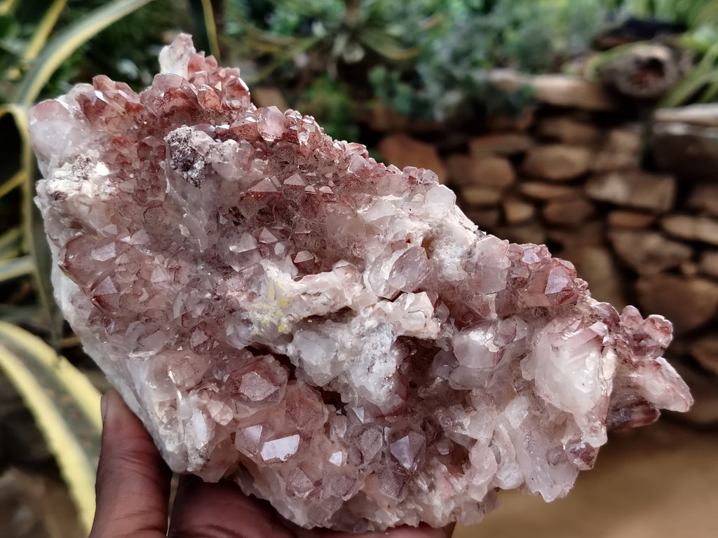 Natural Red Hematoid Quartz Clusters x 2 From Karoi, Zimbabwe - Toprock Gemstones and Minerals 