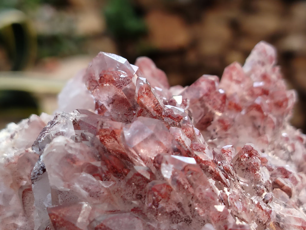 Natural Red Hematoid Quartz Clusters x 2 From Karoi, Zimbabwe - Toprock Gemstones and Minerals 