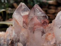Natural Red Hematoid Quartz Clusters x 2 From Karoi, Zimbabwe - Toprock Gemstones and Minerals 