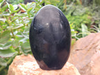 Polished Black Basalt Standing Free Forms x 2 From Antsirabe, Madagascar - Toprock Gemstones and Minerals 