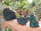 Natural Botryoidal Malachite Specimens x 6 From Congo - Toprock Gemstones and Minerals 