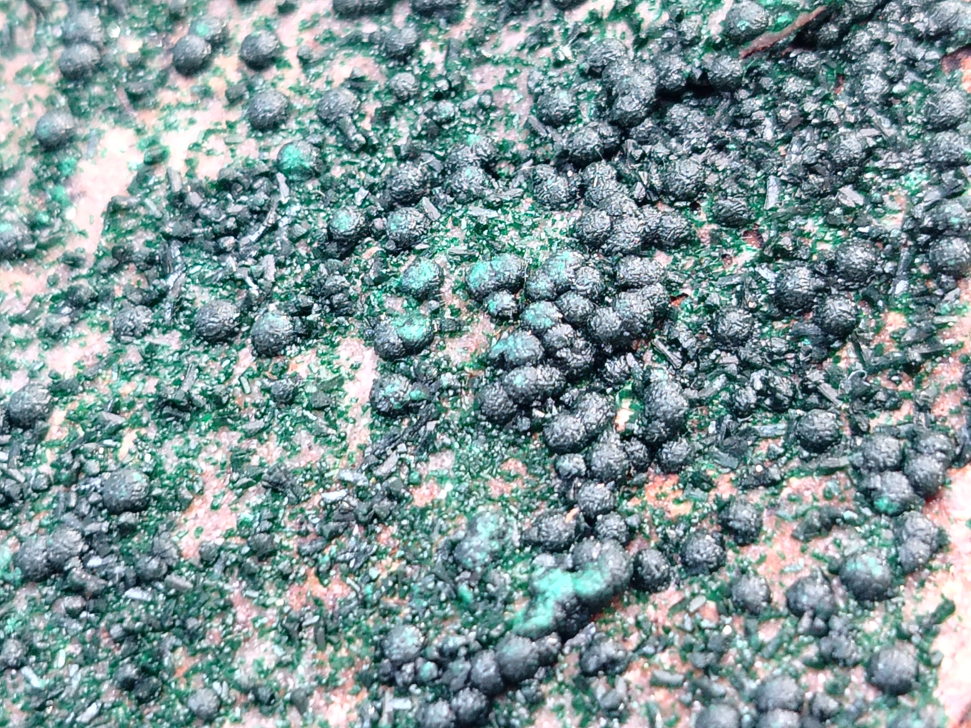 Natural Botryoidal Malachite Specimens x 6 From Congo - Toprock Gemstones and Minerals 