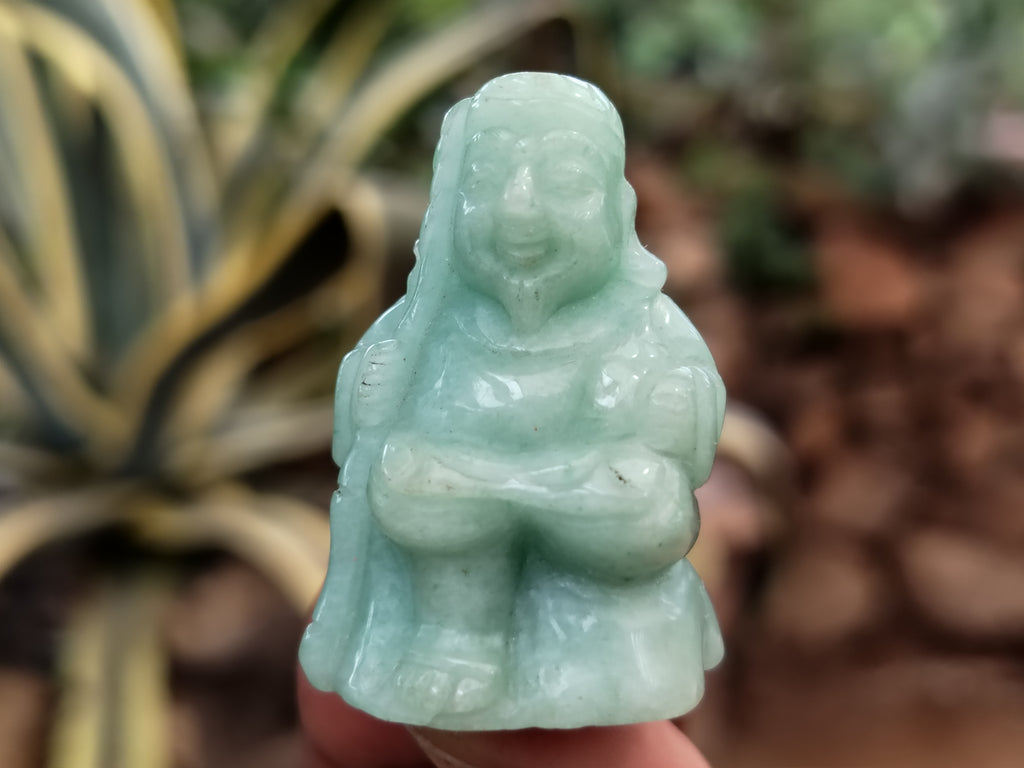 Hand Made Aventurine Gods x 7 From China - Toprock Gemstones and Minerals 