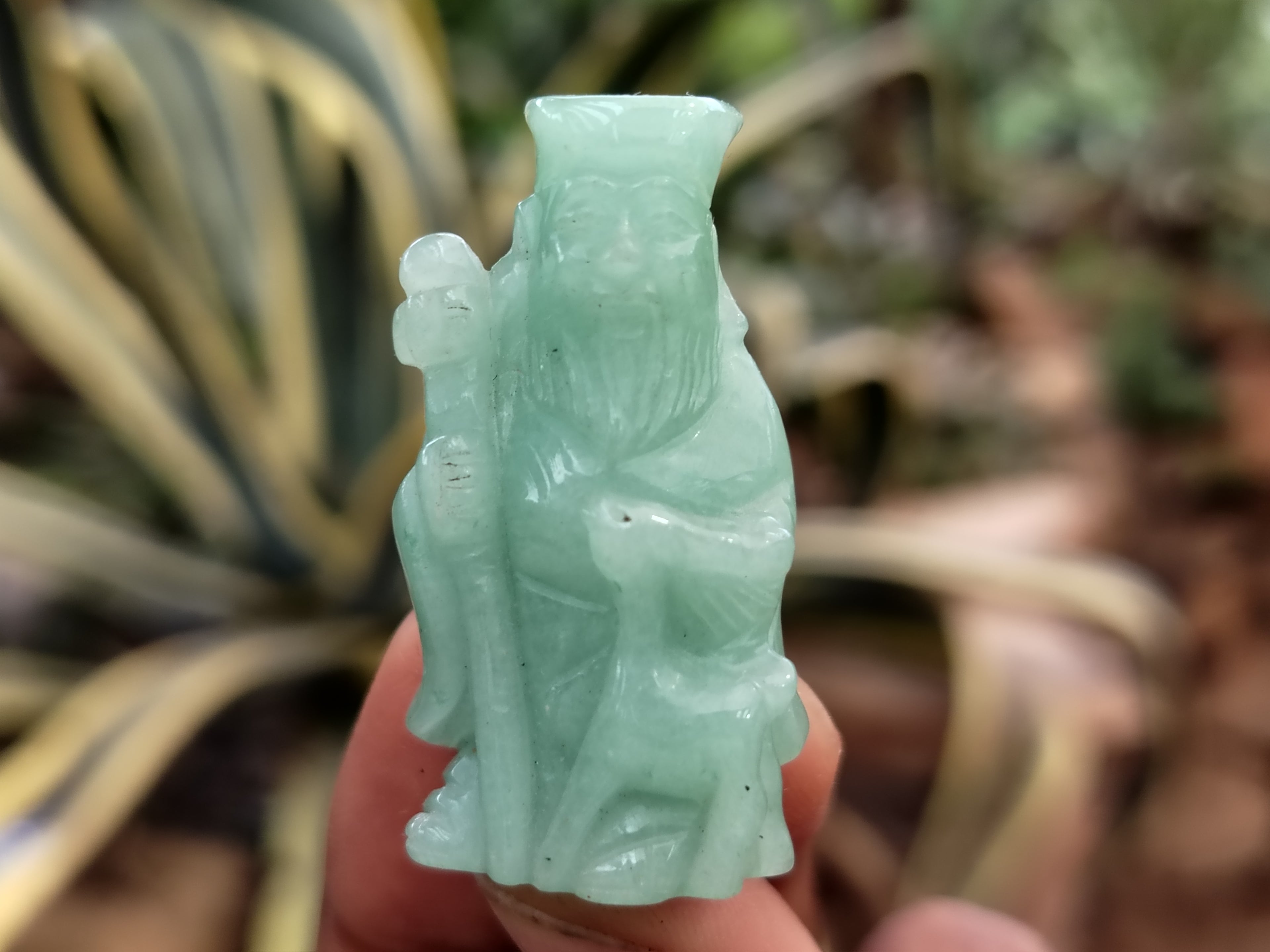 Hand Made Aventurine Gods x 7 From China - Toprock Gemstones and Minerals 