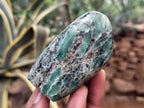 Polished Emerald Mica In Matrix Standing Free Forms x 6 From Mutoko, Zimbabwe - Toprock Gemstones and Minerals 