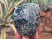Polished Emerald Mica In Matrix Standing Free Forms x 6 From Mutoko, Zimbabwe - Toprock Gemstones and Minerals 
