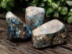 Polished Shattuckite Free Forms x 6 From Congo - Toprock Gemstones and Minerals 