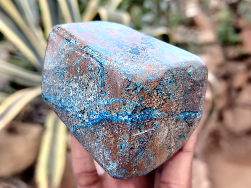 Polished Shattuckite Free Forms x 6 From Congo - Toprock Gemstones and Minerals 