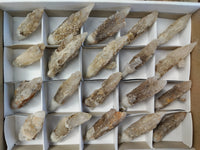 Natural Drusy Quartz Coated Calcite Pseudomorph Specimens x 20 From Alberts Mountain, Lesotho - Toprock Gemstones and Minerals 