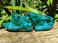 Polished Malacolla Free Forms x 6 From Kalukundi Mine, Congo