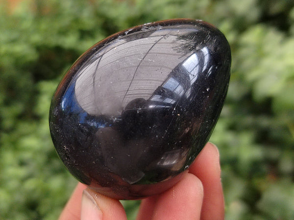Polished Black Tourmaline Eggs x 6 From Madagascar