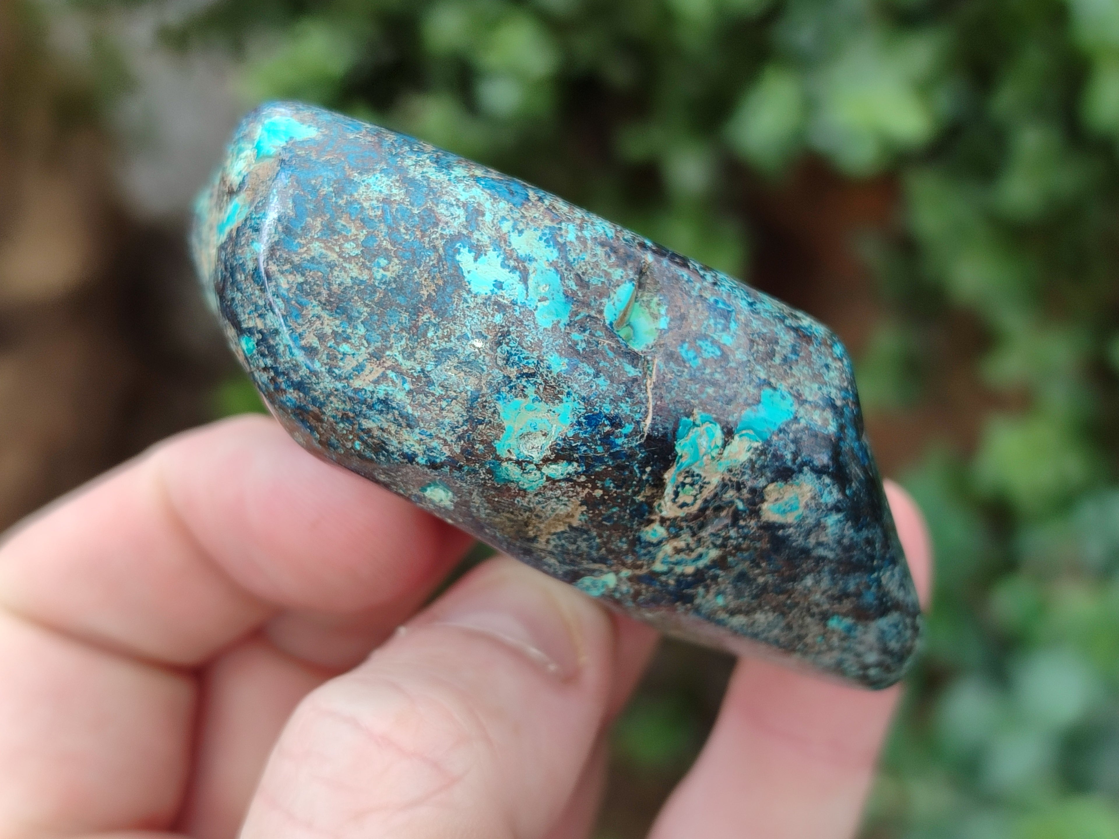 Polished Shattuckite Free Forms x 6 From Congo - Toprock Gemstones and Minerals 