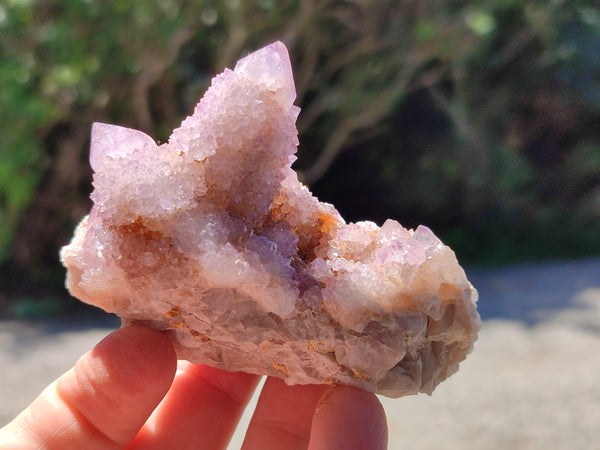 Natural Amethyst Spirit Quartz Clusters x 6 From Boekenhouthoek, South Africa