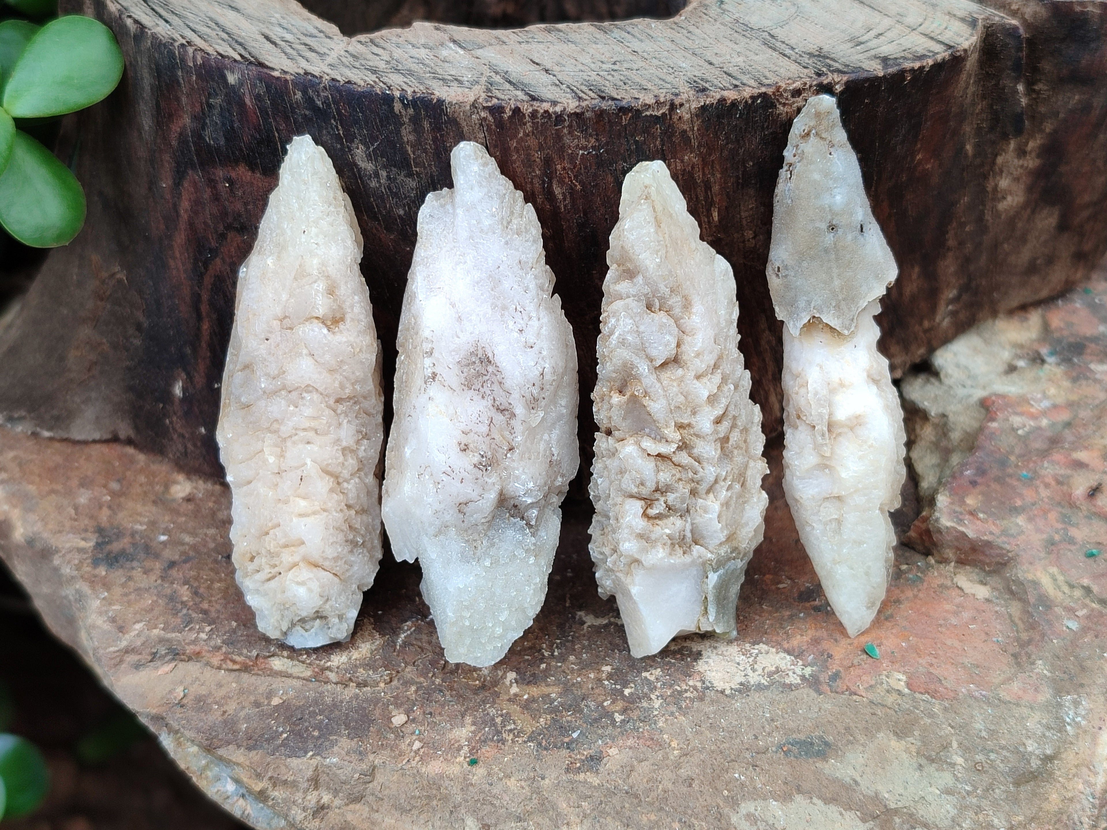 Natural Drusy Quartz Coated Calcite Pseudomorph Specimens x 35 From Lesotho - Toprock Gemstones and Minerals 