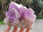 Natural Jacaranda Amethyst Quartz Clusters x 2 from Mumbwa, Zambia - Toprock Gemstones and Minerals 